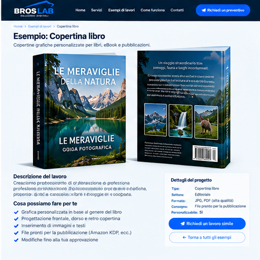 Esempio completo Copertina libro